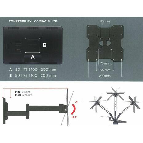 Βάση τηλεόρασης MELICONI FLATSTYLE EDR 200